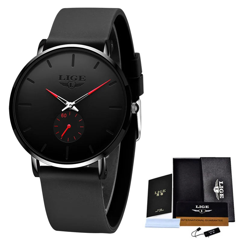 Orologio Uomo Ultrasottile Quarzo Elegante Acciaio Classico
