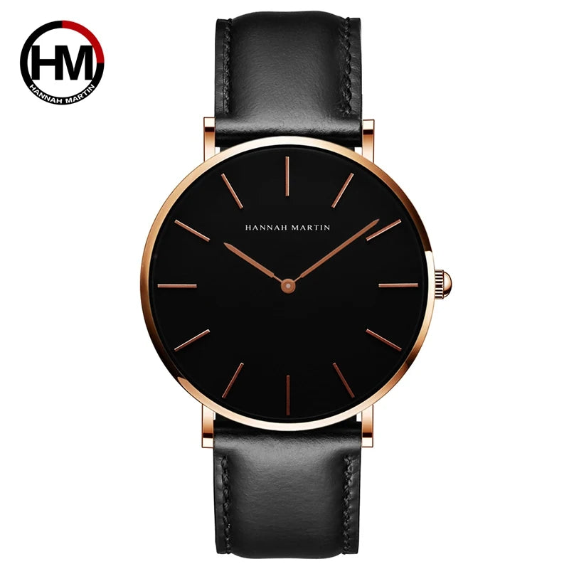 Orologio Uomo Quarzo Elegante Cinturino Similpelle 40mm