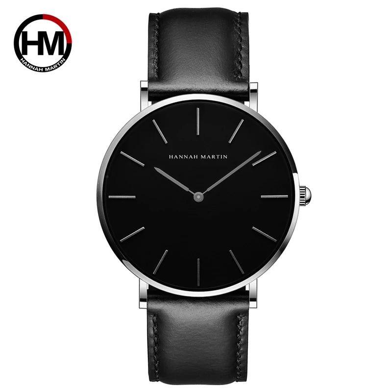 Orologio Uomo Quarzo Elegante Cinturino Similpelle 40mm
