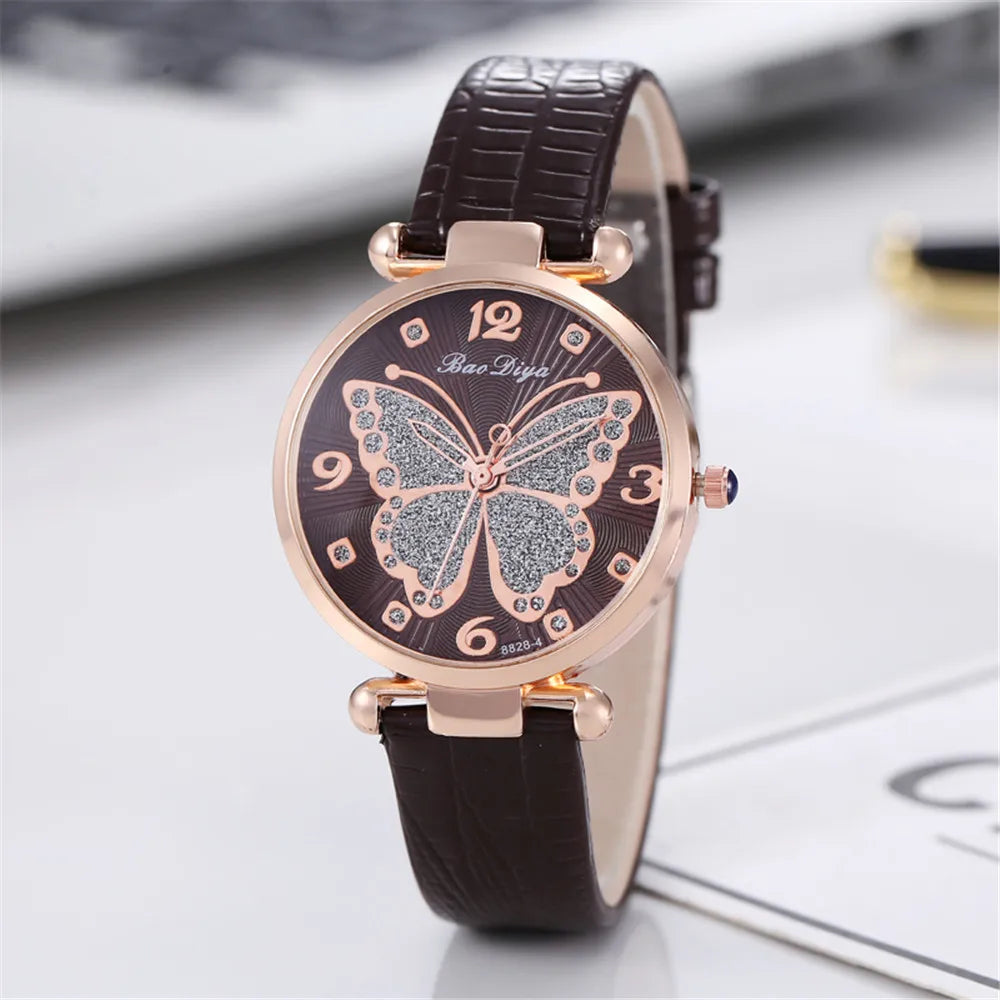 Orologio Donna Al Quarzo Casual Elegante Similpelle Quadrante 32mm Moda Leggero
