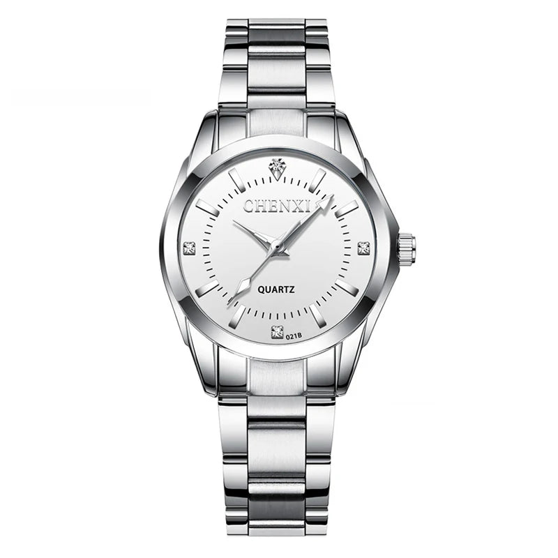 Orologio Donna Acciaio – Quarzo Elegante Resistente all’Acqua Quadrante 28 mm