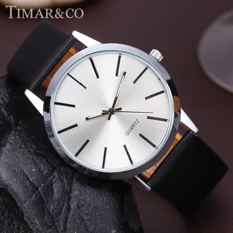 Orologio Uomo Casual Quarzo Similpelle Classico ed Elegante