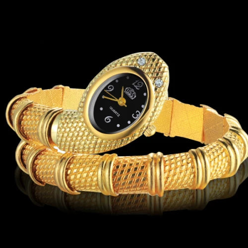 Orologio Donna Quarzo Serpente Bracciale Moda Elegante In Lega
