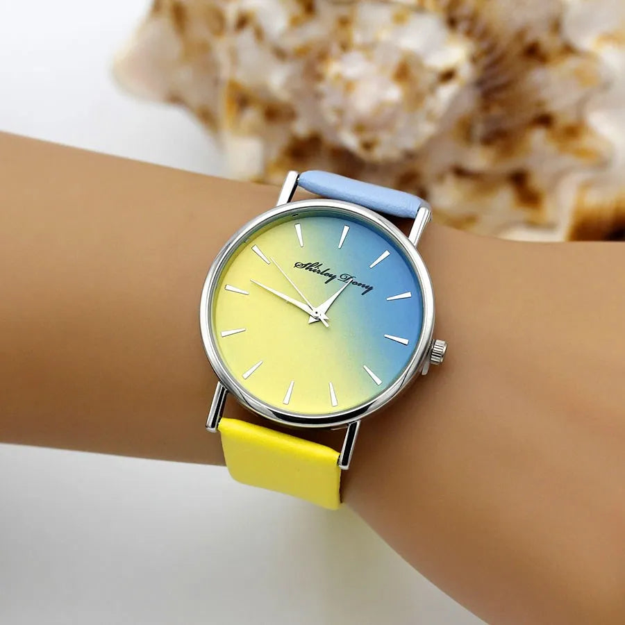 Orologio Donna Quarzo Elegante – Cinturino Similpelle Quadrante 38 mm