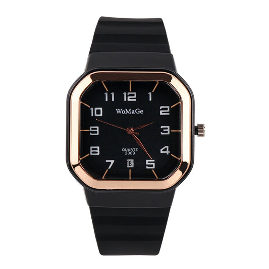 Orologio Donna al Quarzo con Cinturino in Silicone Semplice ed Elegante