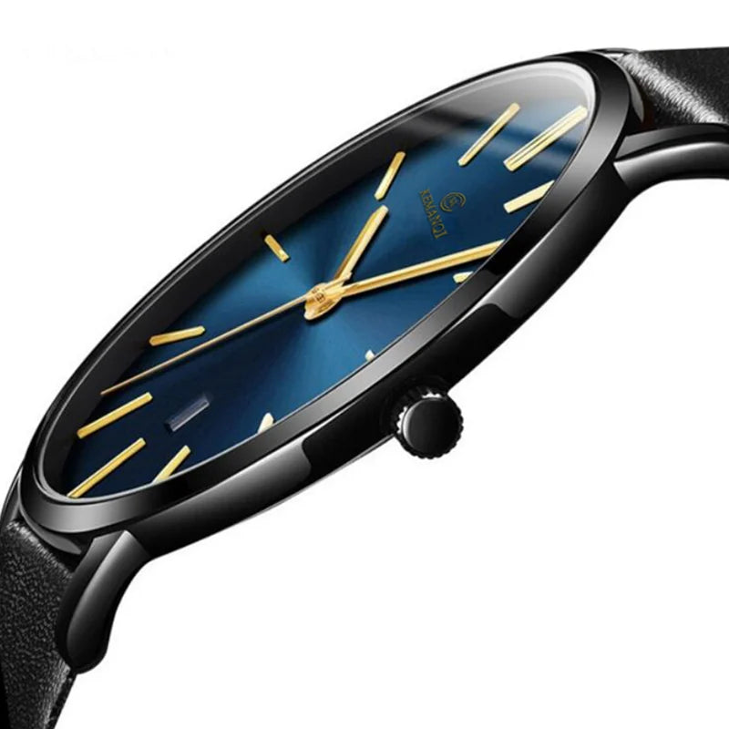 Orologio Uomo Minimal Quarzo Slim Similpelle