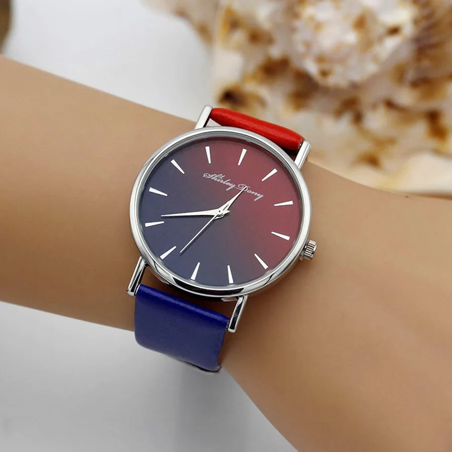 Orologio Donna Quarzo Elegante – Cinturino Similpelle Quadrante 38 mm