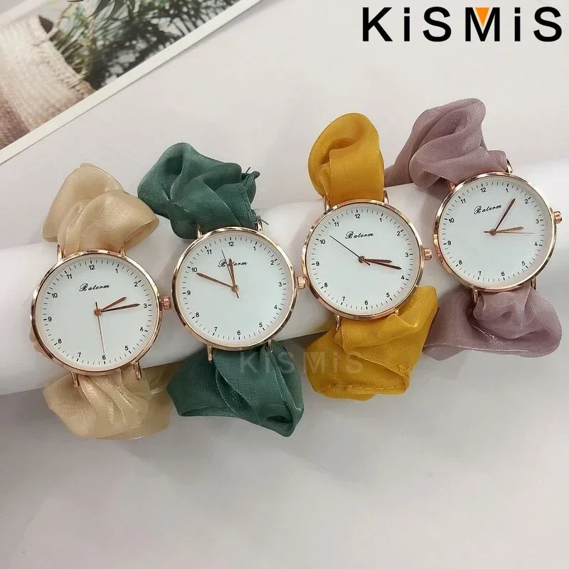 Orologio Digitale Donna Creativo al Quarzo Cinturino in Tessuto a Bracciale