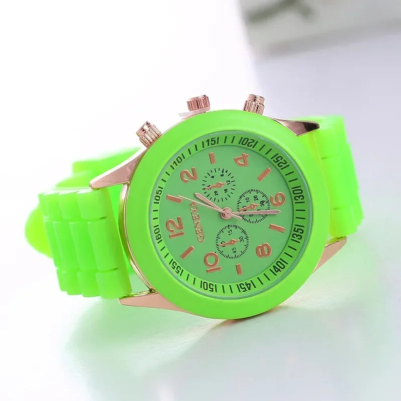 Orologio Donna Quarzo Elegante – Cinturino Silicone Cassa Lega