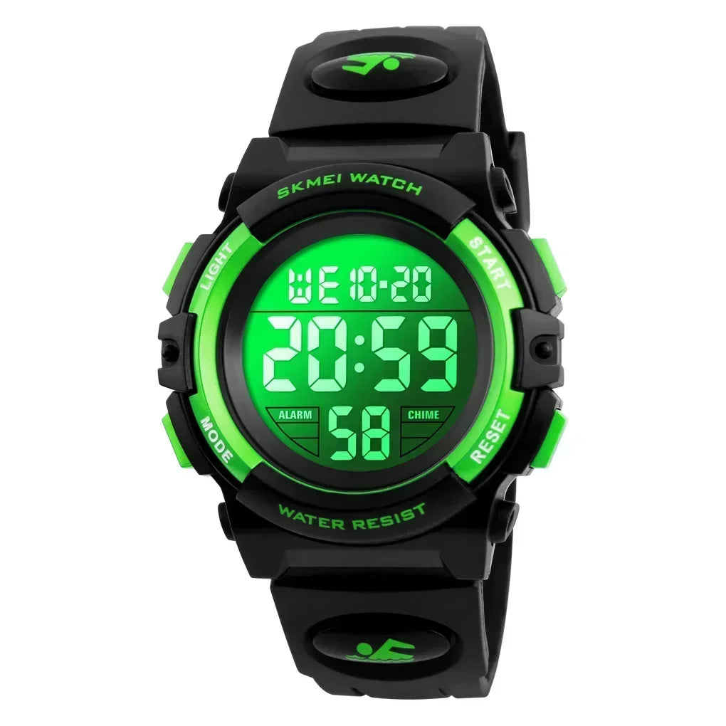 Orologio Digitale Bambini LED Sveglia Cronometro Resistente all’Acqua