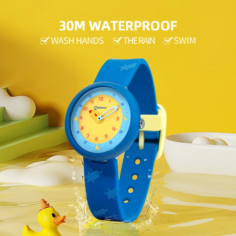 Orologio Bambini Sportivo Quarzo Analogico Moda Casual Cinturino Silicone