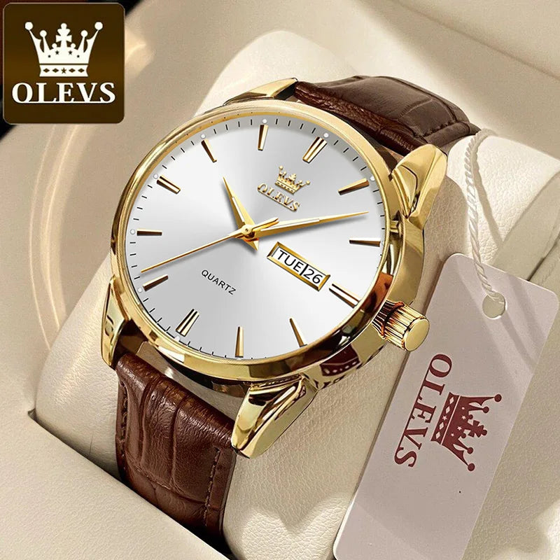 Orologio Uomo Classico Quarzo Similpelle Data Elegante