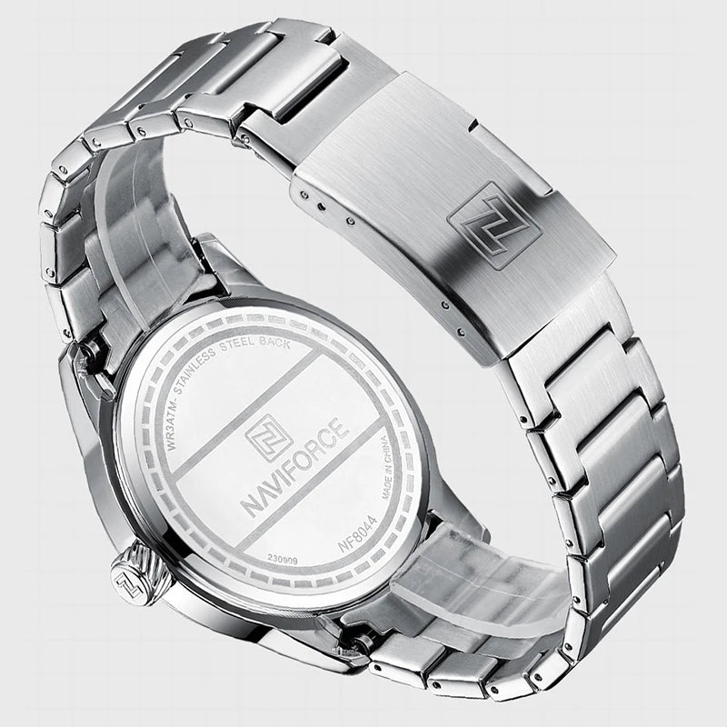 Orologio da Polso Uomo Sportivo Acciaio al Quarzo con Data Elegante Casual Moda