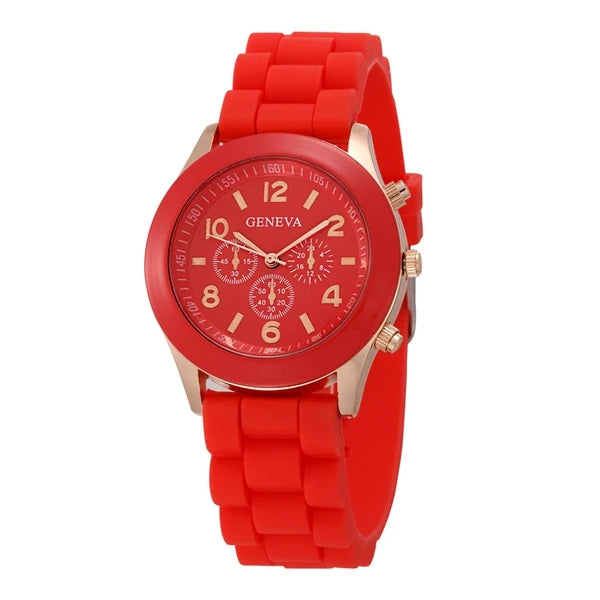 Orologio Donna Quarzo Elegante – Cinturino Silicone Cassa Lega