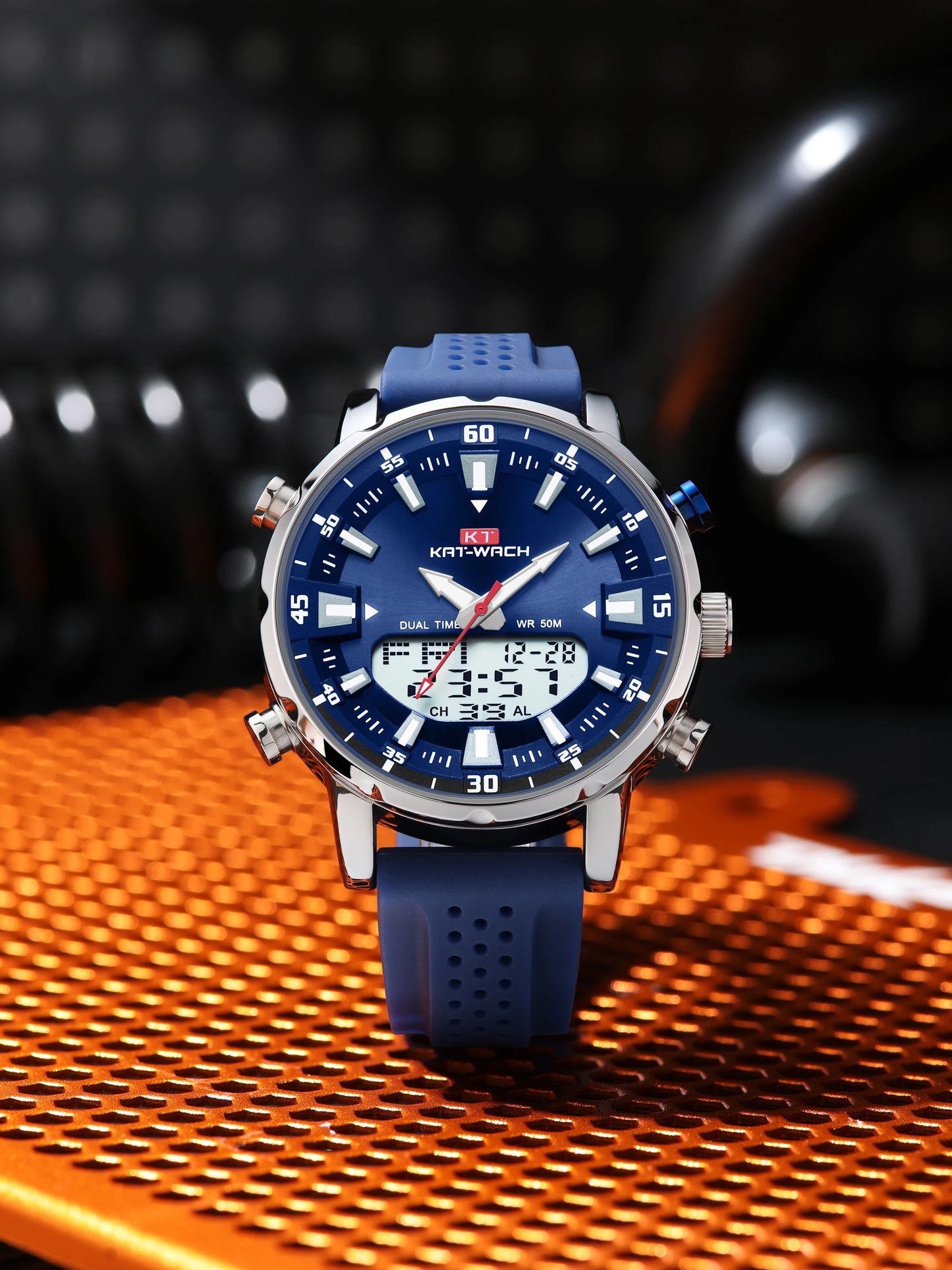 Orologio Uomo Quarzo Doppio Display Digitale
