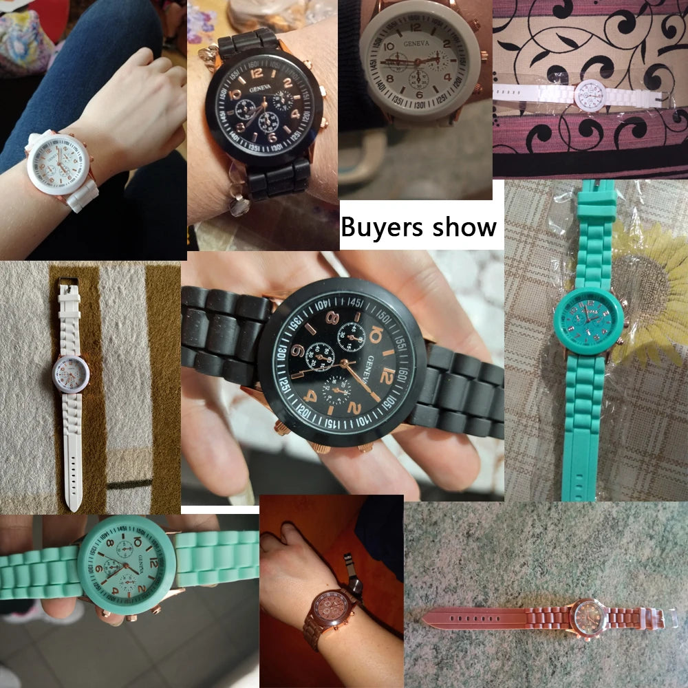 Orologio Donna Quarzo Elegante – Cinturino Silicone Cassa Lega