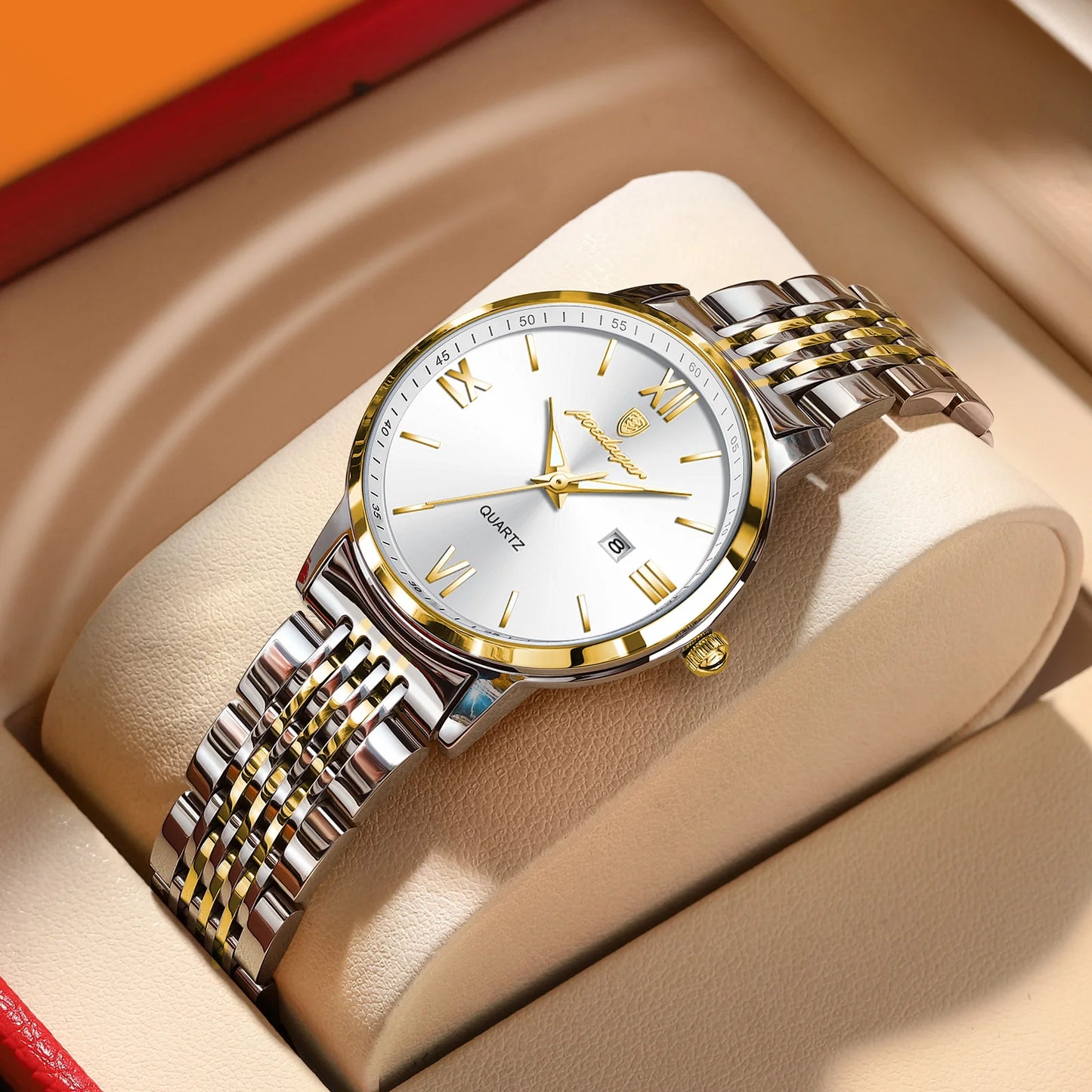 Orologio Donna Quarzo Acciaio Data Elegante 33mm