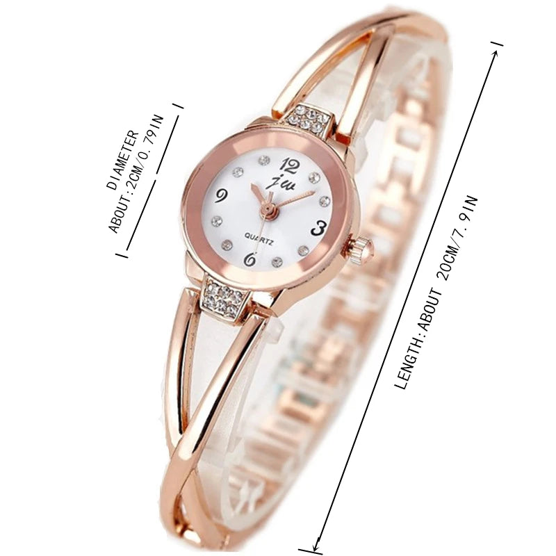 Orologio Donna Quarzo Elegante Moda Acciaio Piccolo Quadrante 20mm
