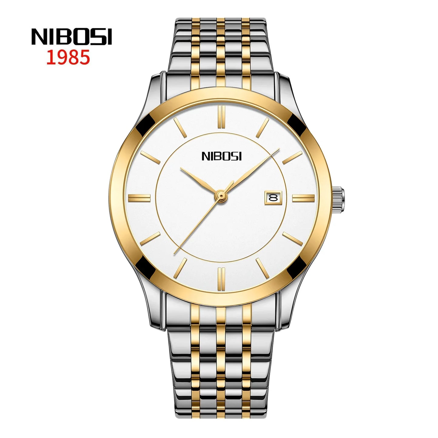 Orologio Uomo Al Quarzo In Acciaio Con Data Elegante Moda Casual