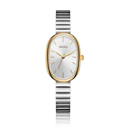 Orologio Donna Elegante Ovale Al Quarzo In Lega Classico Moda Casual Raffinato