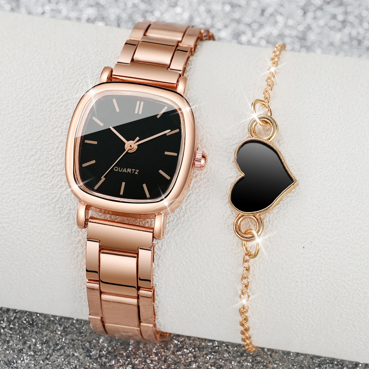 Orologio Donna al Quarzo in Acciaio con Bracciale Elegante Moda