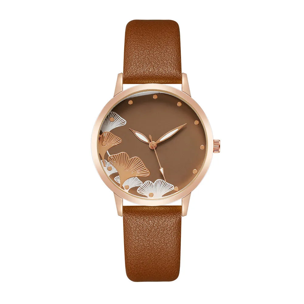 Orologio Donna Quarzo Cinturino Similpelle Elegante Moda Casual
