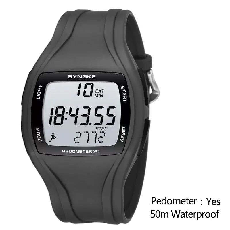 Orologio Sportivo Digitale Uomo Contapassi Timer Sveglia