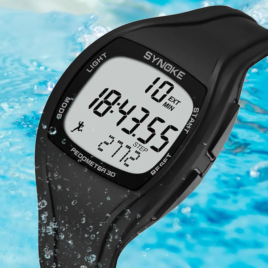 Orologio Sportivo Digitale Uomo Contapassi Timer Sveglia