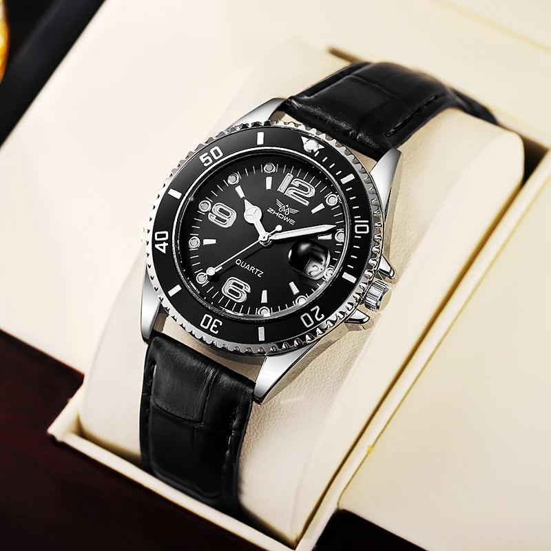 Orologio Uomo Quarzo Con Data Cinturino In Similpelle Elegante Casual