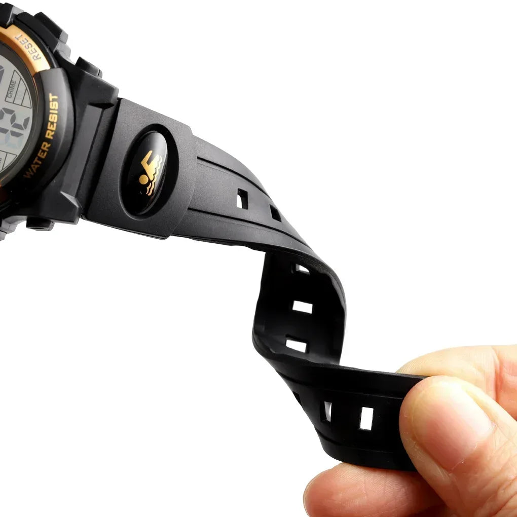 Orologio Digitale Bambini LED Sveglia Cronometro Resistente all’Acqua