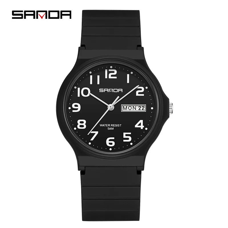 Orologio Uomo Donna Quarzo Sportivo – Silicone Resistente Quadrante 36 mm