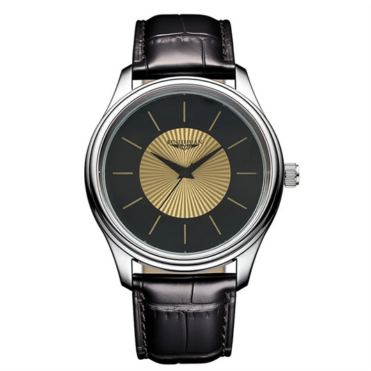 Orologio Uomo Al Quarzo Con Cinturino In Similpelle Elegante Casual Quadrante 42 Mm Classico