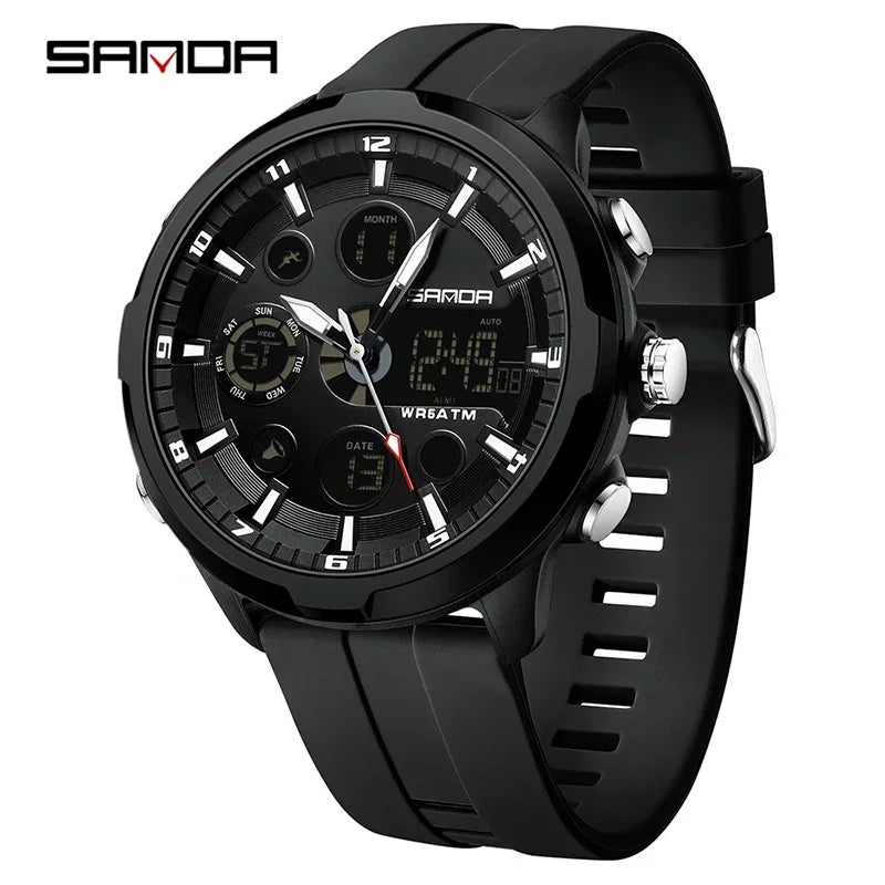 Orologio Uomo Digitale Sportivo LED Resistente All’Acqua 5ATM Silicone