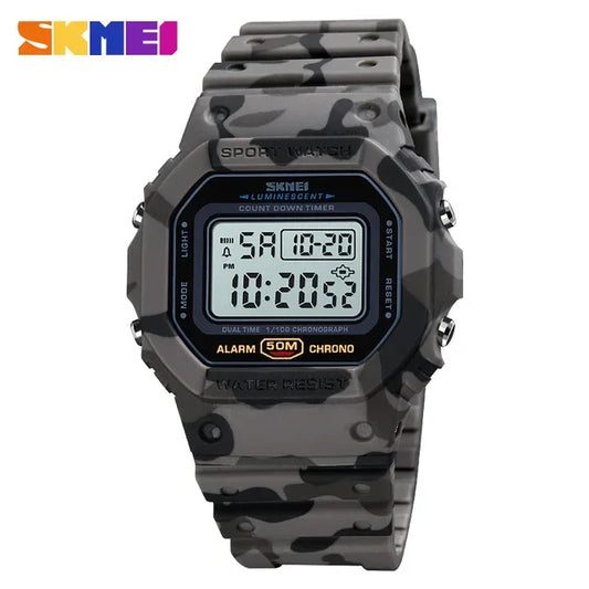 Orologio Digitale Uomo Sportivo LED Multifunzionale con Sveglia Cronografo Data