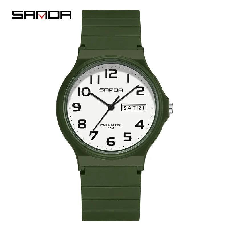 Orologio Uomo Donna Quarzo Sportivo – Silicone Resistente Quadrante 36 mm