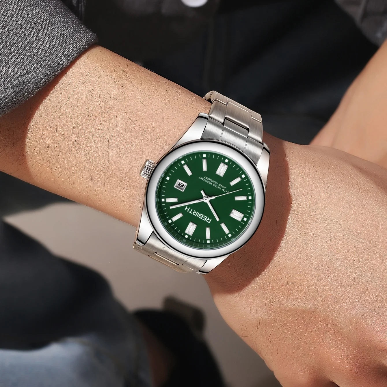 Orologio Uomo Elegante Quarzo Acciaio Data