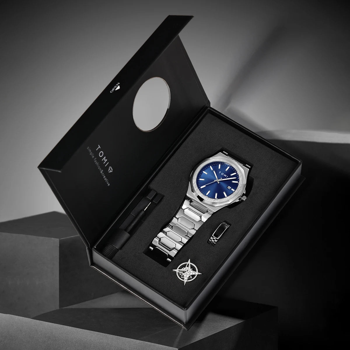 Orologio Uomo Acciaio Quarzo 42mm Elegante Versatile