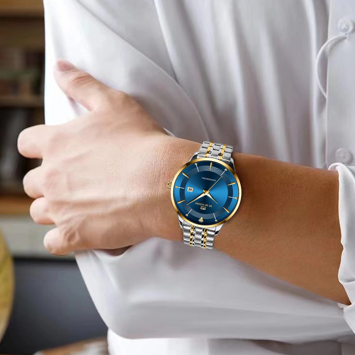 Orologio Uomo Acciaio 43mm Quarzo Elegante