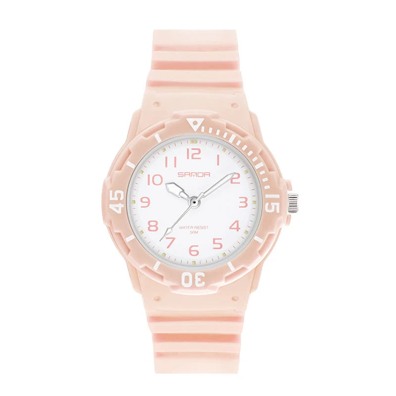 Orologio Donna Ragazze Sportivo Moda Casual al Quarzo con Cinturino Silicone