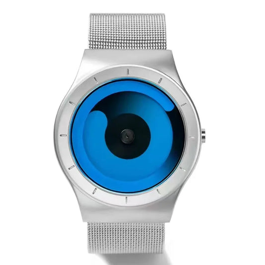 Orologio Uomo Creativo Moda Originale Quarzo Casual Cinturino e Cassa in Lega