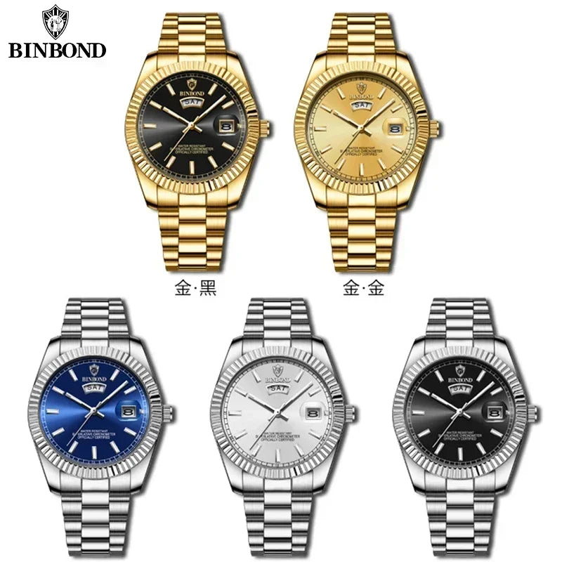 Orologio Uomo al Quarzo, In Acciaio Inox, Quadrante 42mm, Con Data