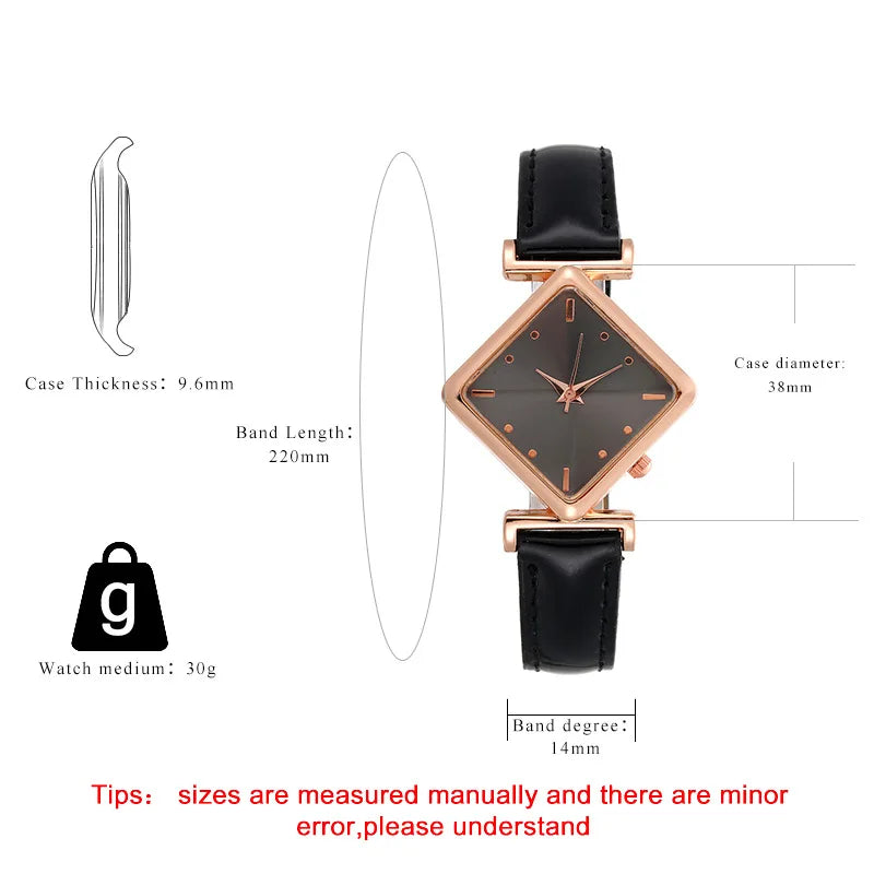 Orologio Donna Quarzo Elegante Cinturino Similpelle