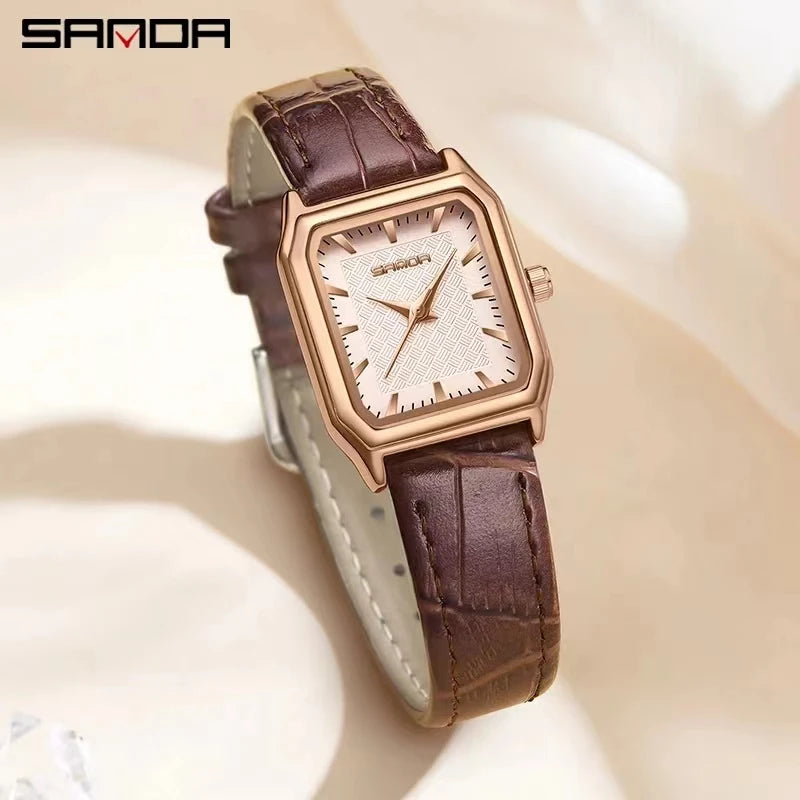 Orologio Donna Elegante Quarzo Moda Similpelle