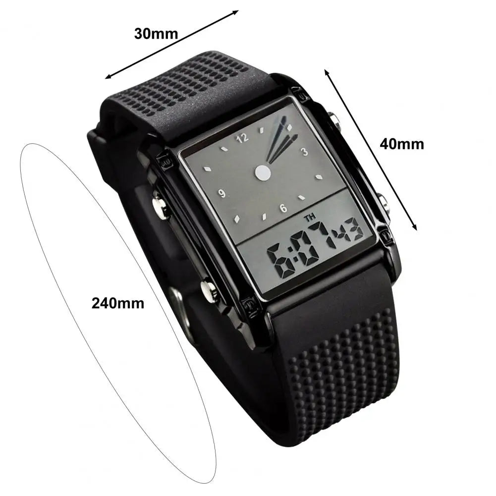 Orologio Digitale LED Uomo Donna Silicone Luce Notturna