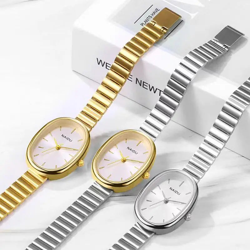 Orologio Donna Elegante Ovale Al Quarzo In Lega Classico Moda Casual Raffinato