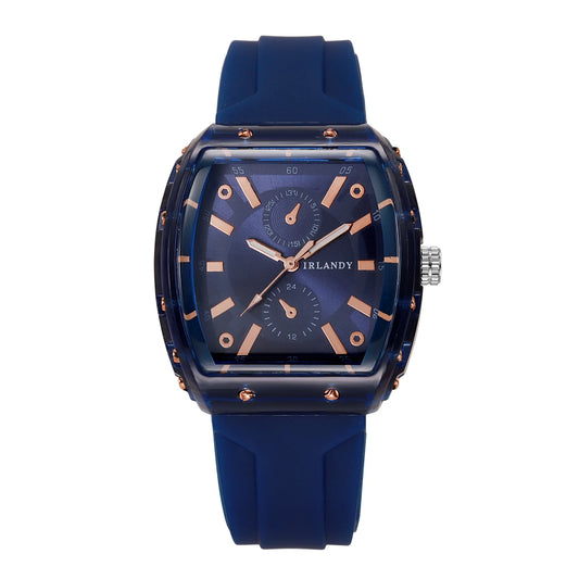 Orologio Donna Quarzo Analogico Moda Casual Elegante Cinturino Silicone Cassa Lega