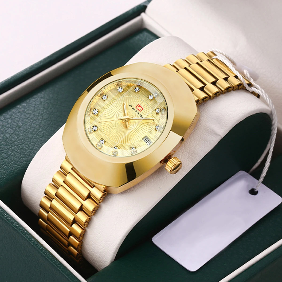 Orologio Uomo Quarzo Acciaio Business Elegante Con Data Quadrante 42mm