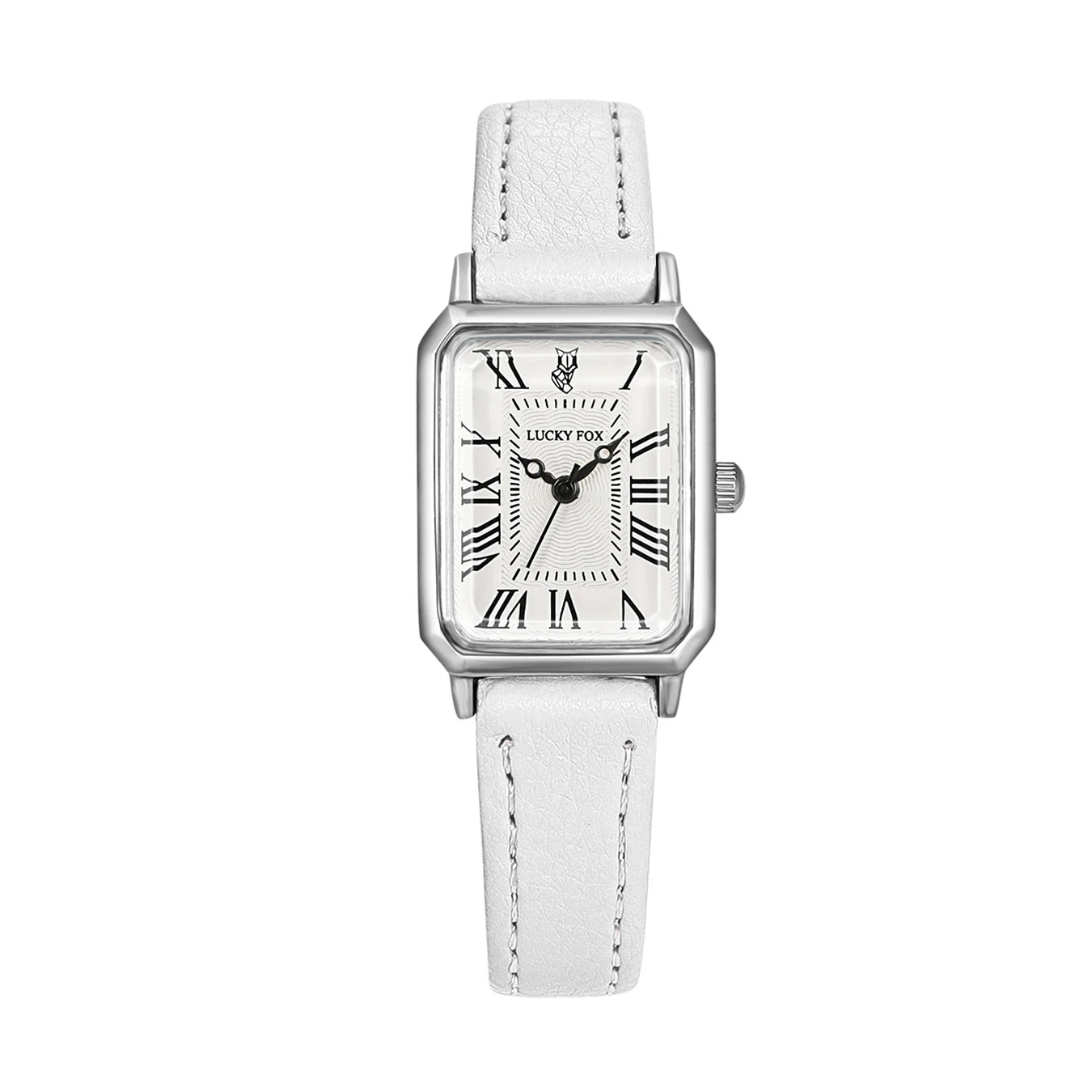 Orologio Donna Al Quarzo Rettangolare Cinturino Similpelle Alla Moda