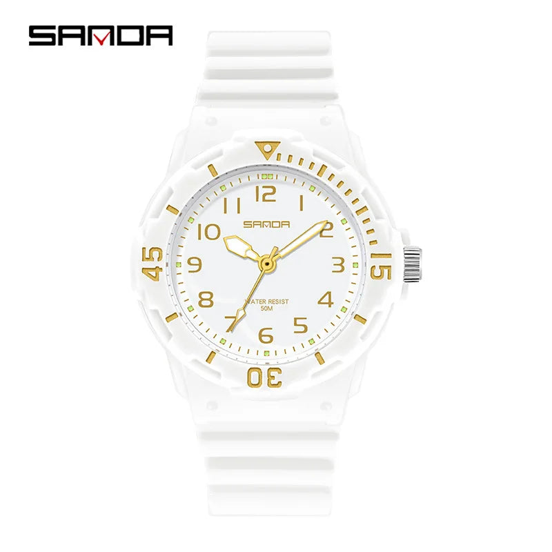 Orologio Donna Ragazze Sportivo Moda Casual al Quarzo con Cinturino Silicone