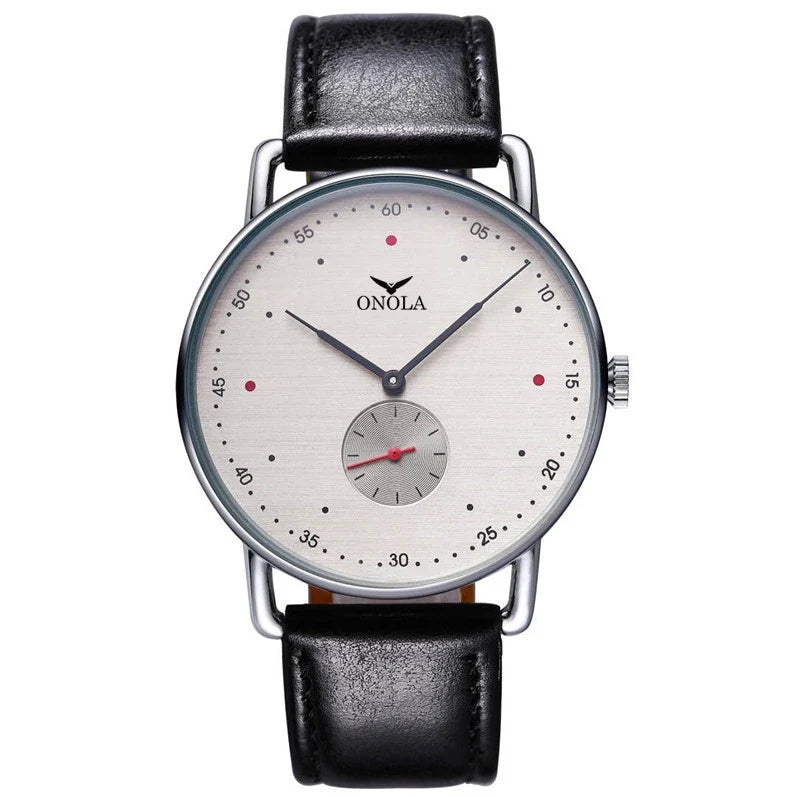 Orologio Uomo Al Quarzo Semplice Classico Elegante Con Cinturino In Similpelle